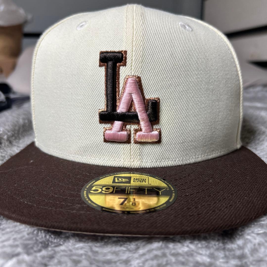 ニューエラ　ロサンゼルスドジャース　チョコ×ピンク