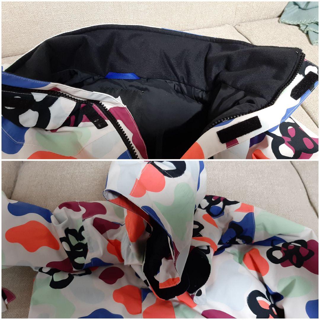 美品　キッズ　BURTON スノーウェア S 花柄 撥水 防寒