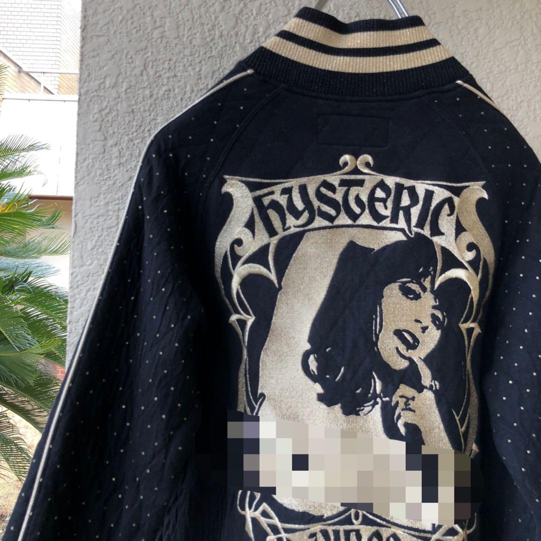 刺繍 HYSTERIC GLAMOUR ヒステリックグラマー スウェットブルゾン