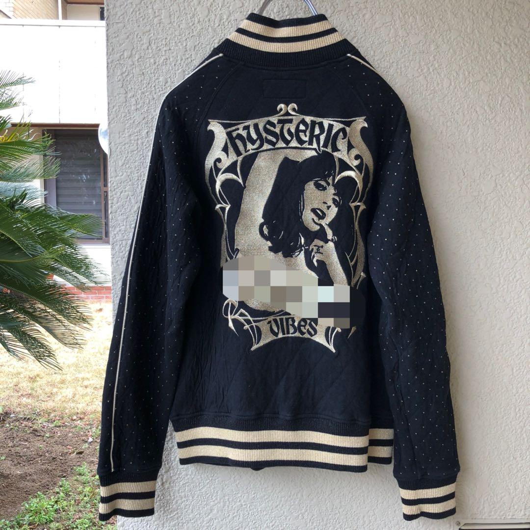 刺繍 HYSTERIC GLAMOUR ヒステリックグラマー スウェットブルゾン