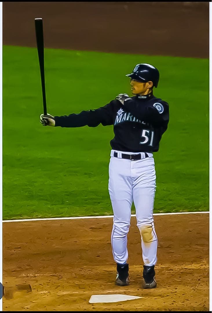 イチロー【直筆サイン】MLB証明有り〈特典有〉野球 メジャー パット A