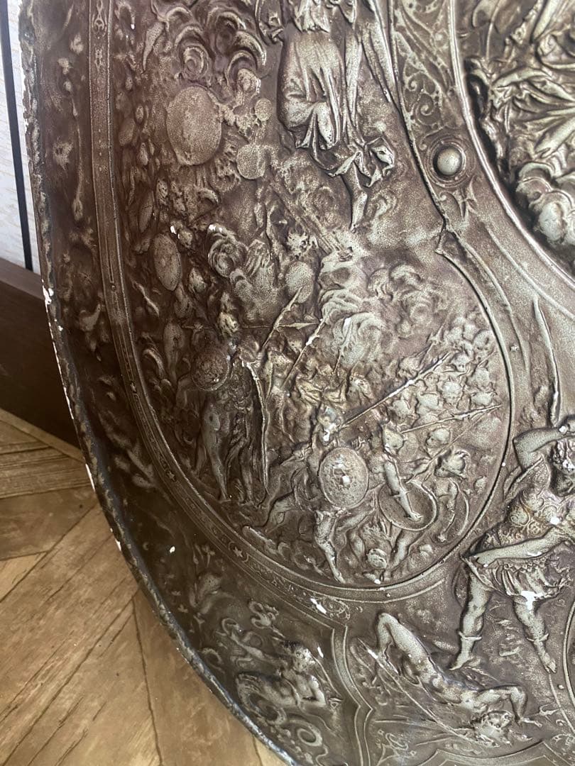 ミルトンの盾　壁掛け　特大　石膏