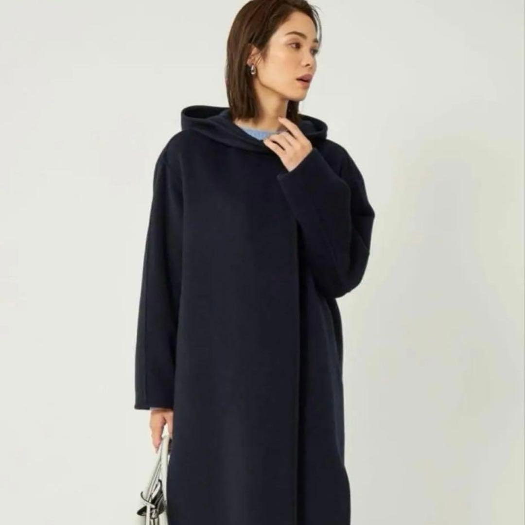 グリーンレーベル⭐️新品 フーデット ロング リバーコート