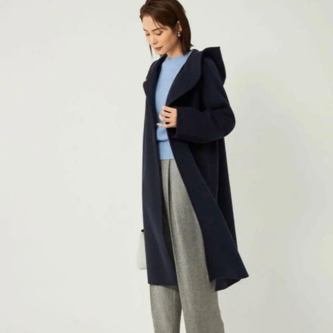 グリーンレーベル⭐️新品 フーデット ロング リバーコート