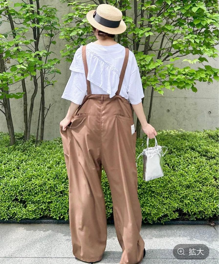 新品 ニコアンド★ラクテロサロペット