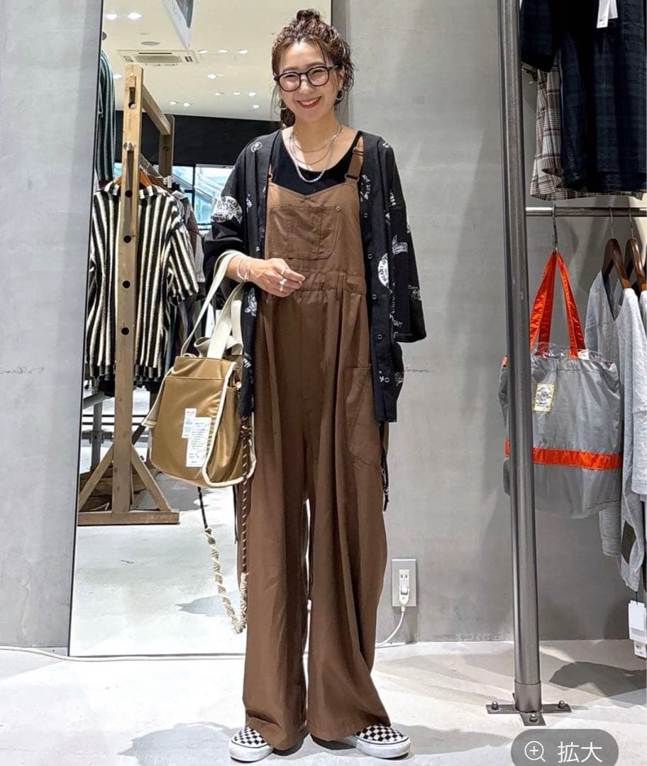 新品 ニコアンド★ラクテロサロペット