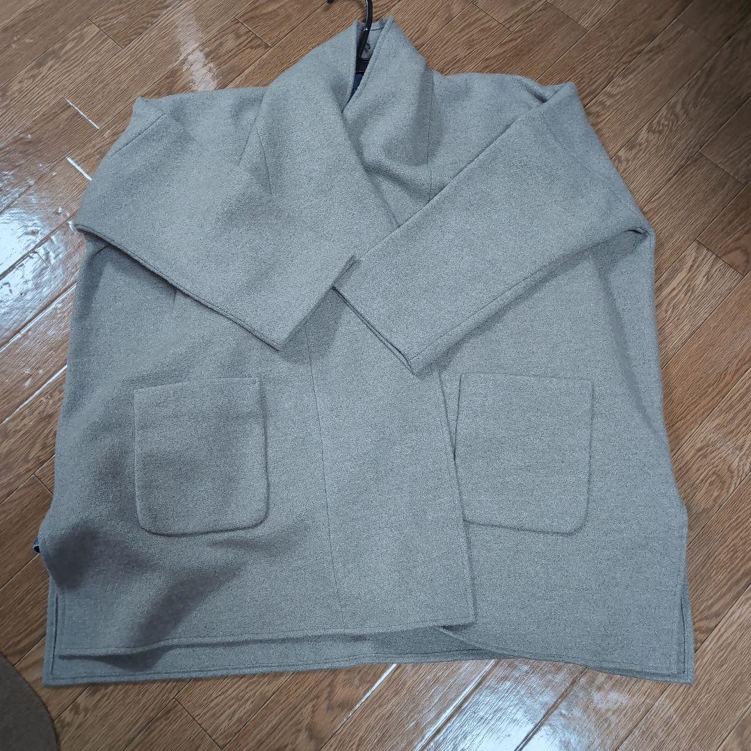 ビ*ー様 evam eva エヴァムエヴァ　 プレスウール ローブ コート