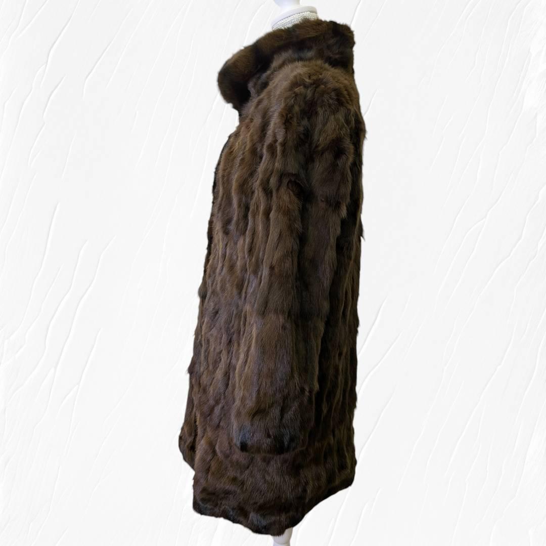 BALMAIN バルマン 毛皮 コート リバーシブル シルク１００％ ９号サイズ