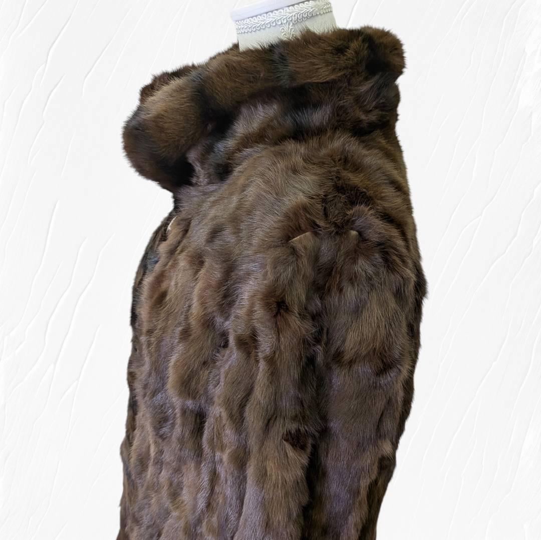 BALMAIN バルマン 毛皮 コート リバーシブル シルク１００％ ９号サイズ