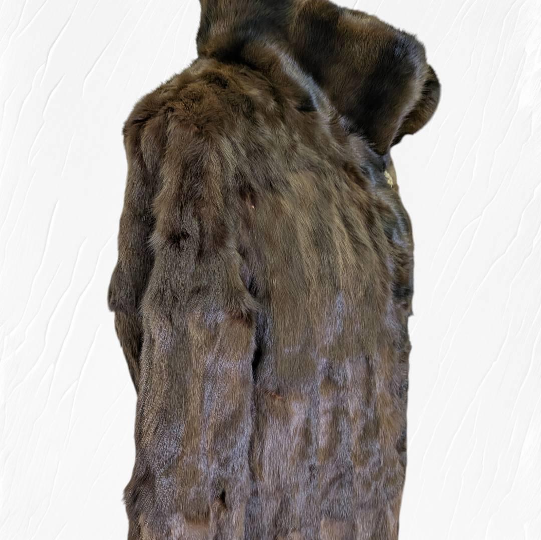 BALMAIN バルマン 毛皮 コート リバーシブル シルク１００％ ９号サイズ