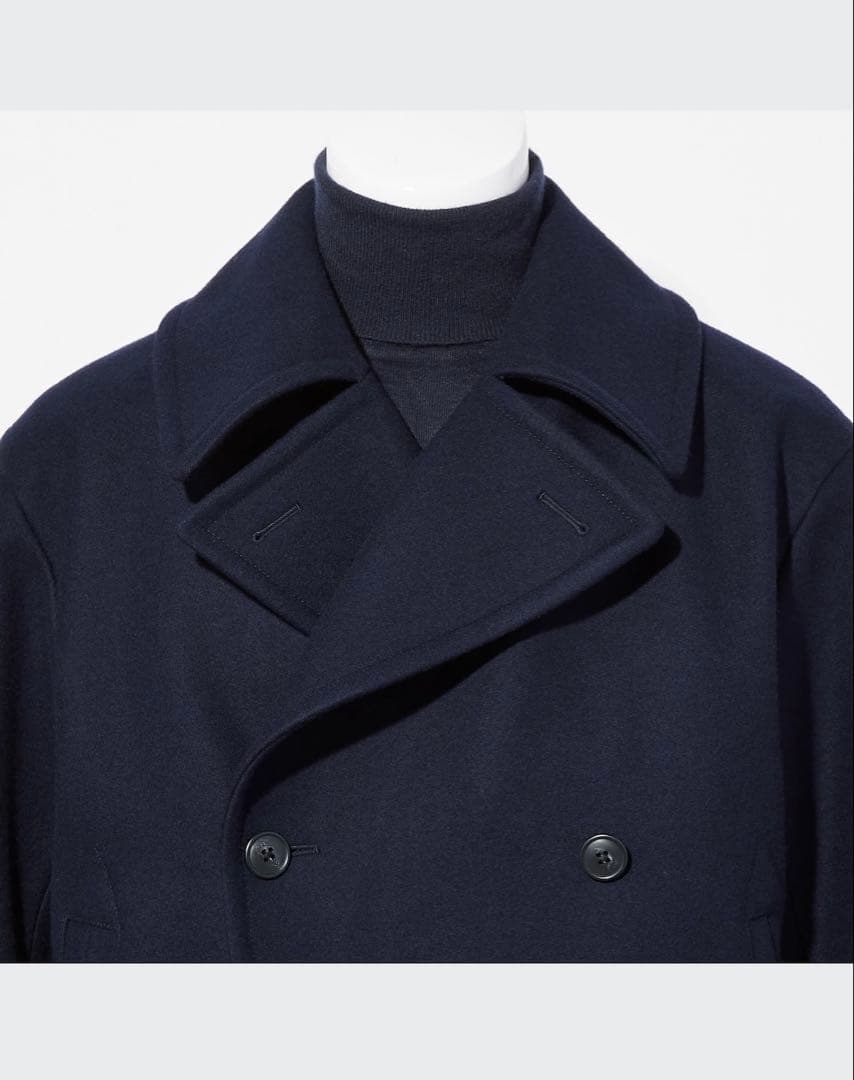 UNIQLO +J ウールブレンド オーバーサイズ ピーコート