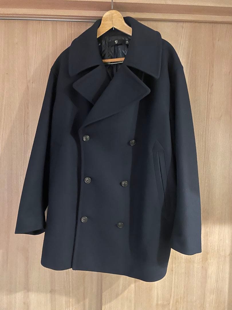 UNIQLO +J ウールブレンド オーバーサイズ ピーコート