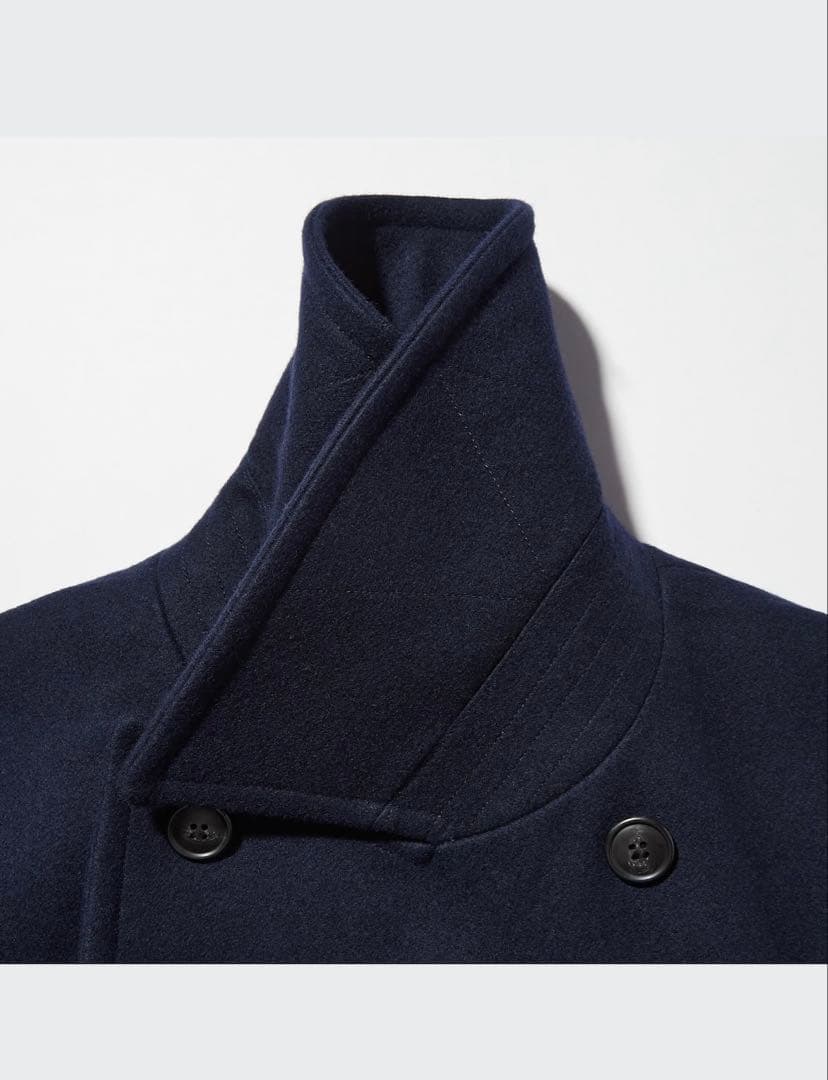 UNIQLO +J ウールブレンド オーバーサイズ ピーコート