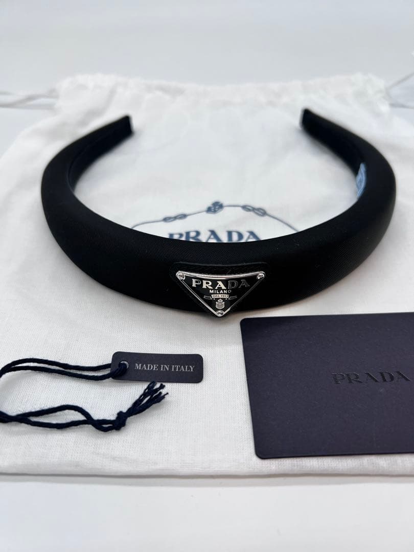 PRADA ブラック ヘアバンド