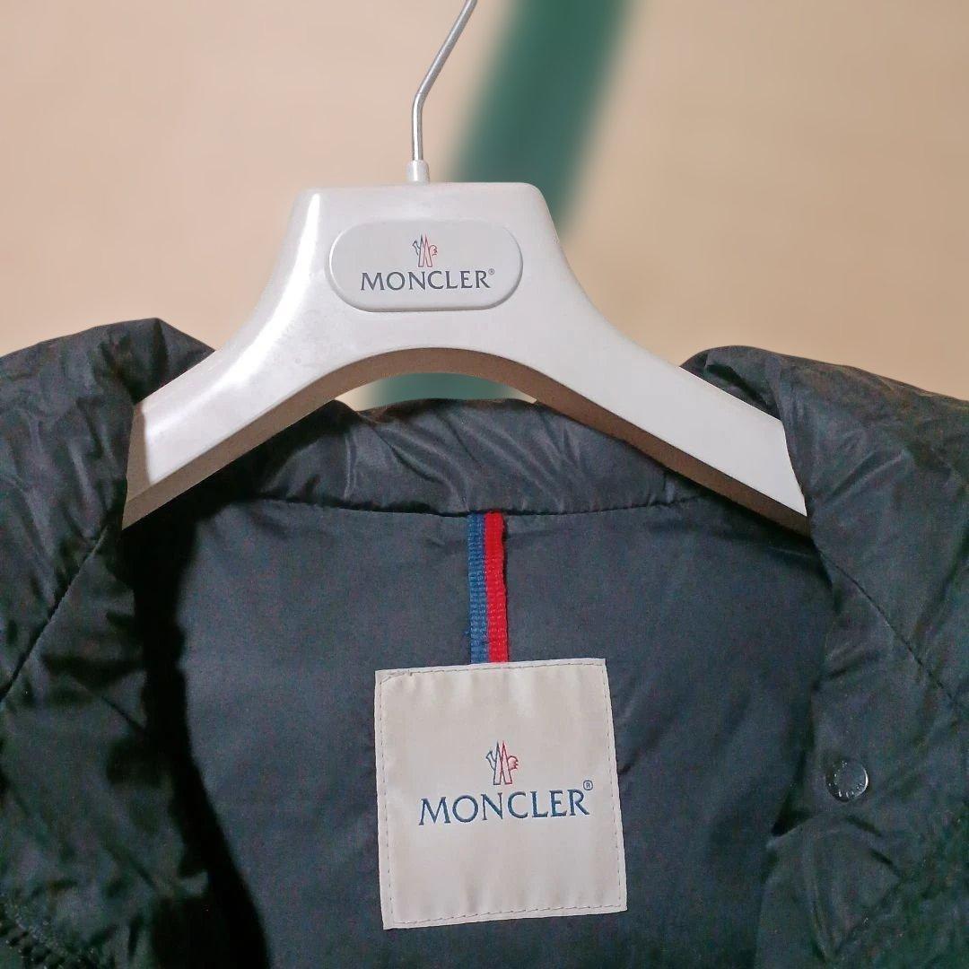 MONCLERブラックロングコートサイズ0(国内正規品)