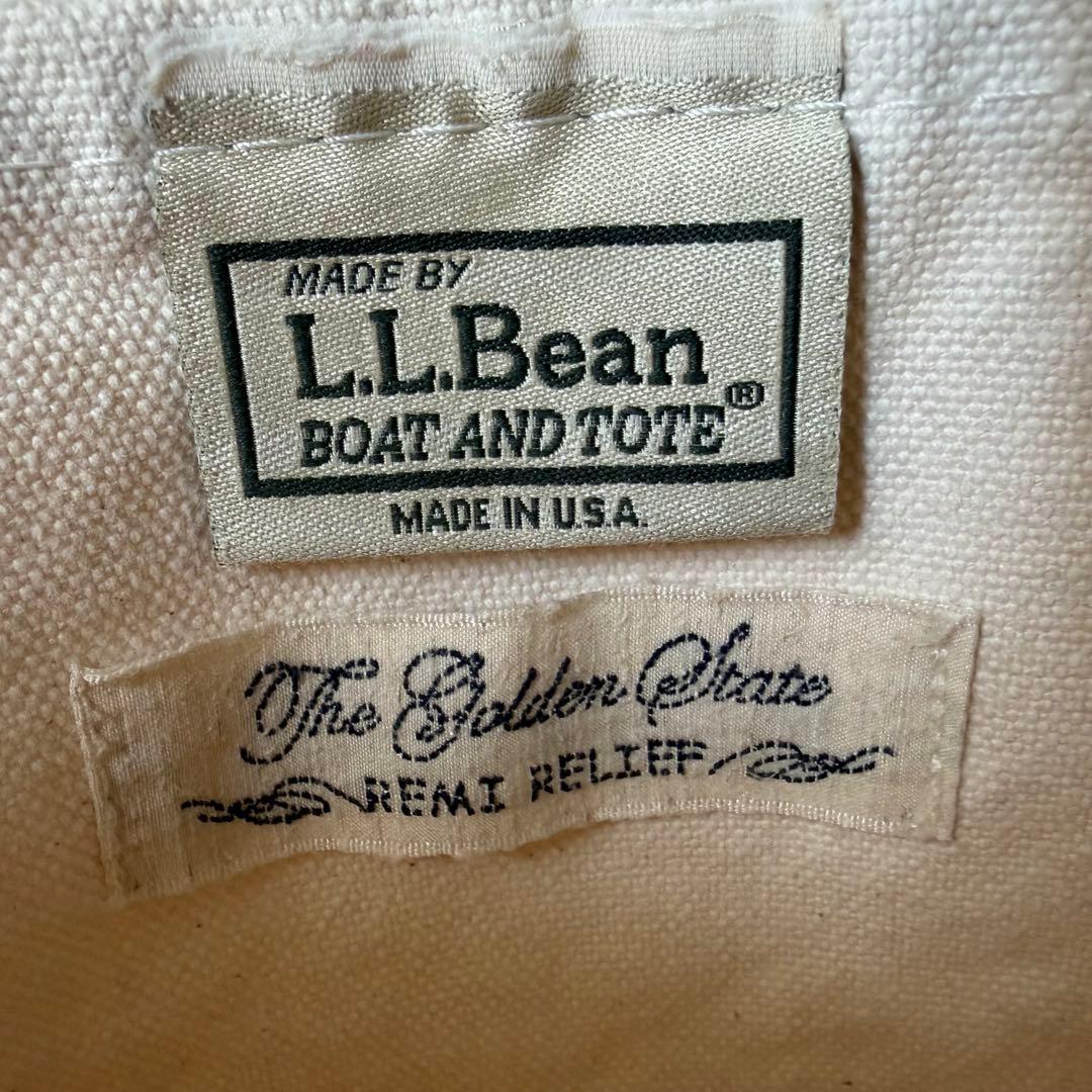 エルエルビーン　レミリーフ　キャンバストートバッグ　Dカン付き　Sサイズ