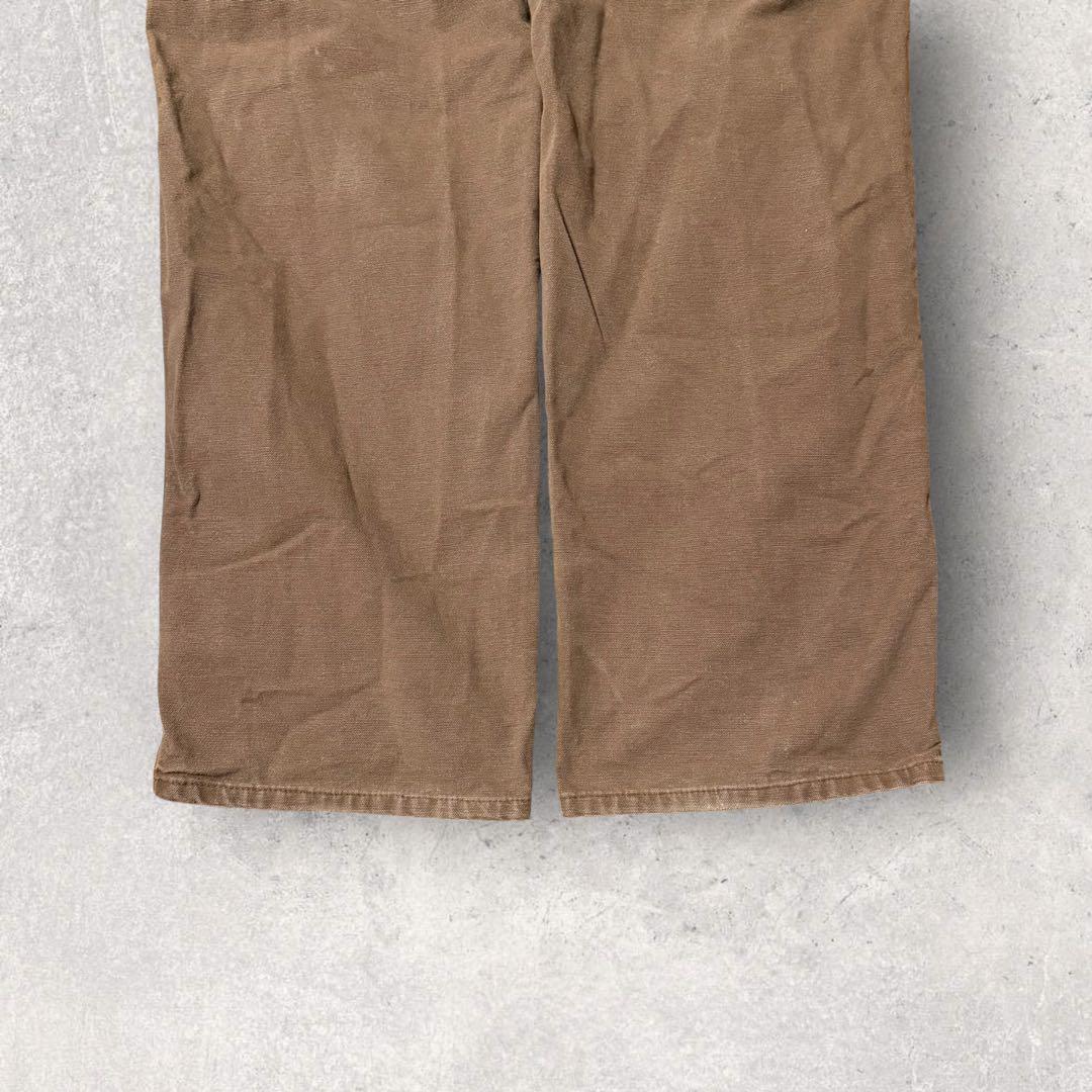 【カーハート】ワークパンツ　ペインターパンツ　38×36 茶色　ダック地　j