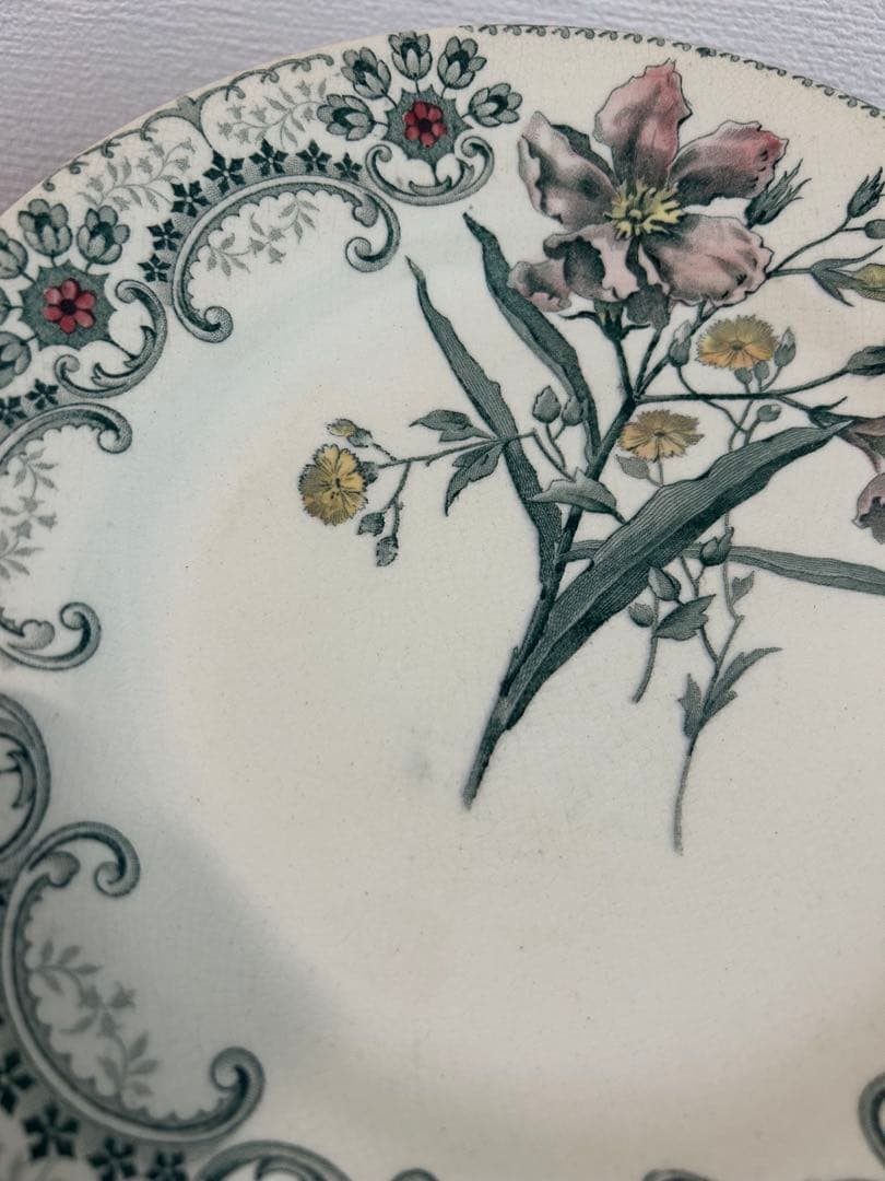 希少 ショワジールロワ 切り花 フランスアンティーク 平皿