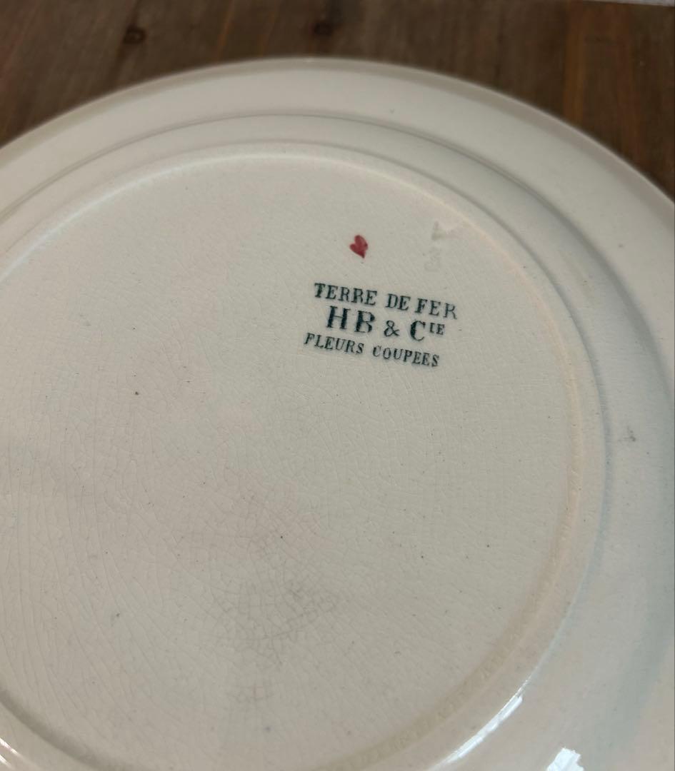 希少 ショワジールロワ 切り花 フランスアンティーク 平皿