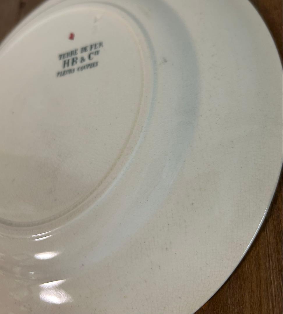 希少 ショワジールロワ 切り花 フランスアンティーク 平皿