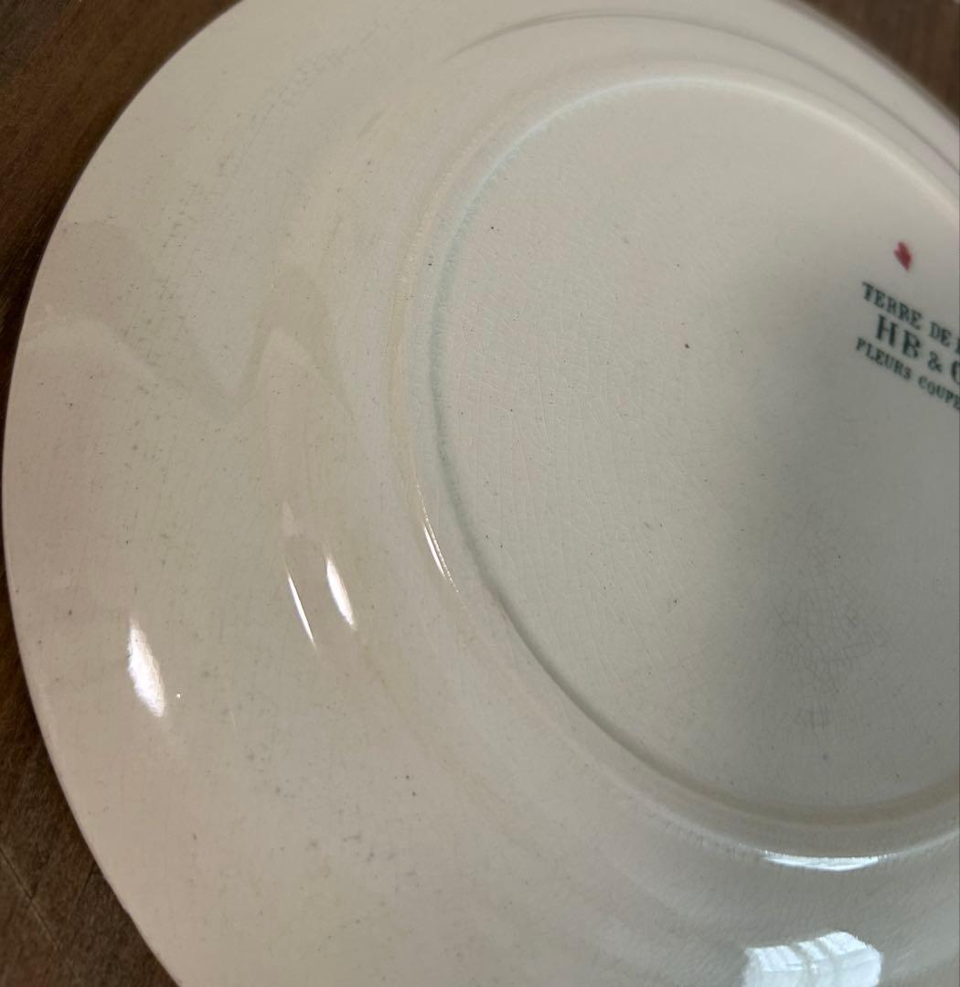 希少 ショワジールロワ 切り花 フランスアンティーク 平皿