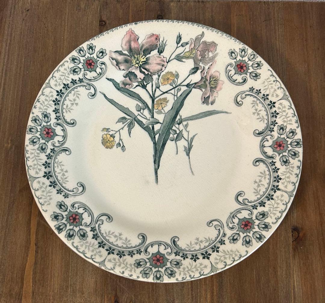 希少 ショワジールロワ 切り花 フランスアンティーク 平皿