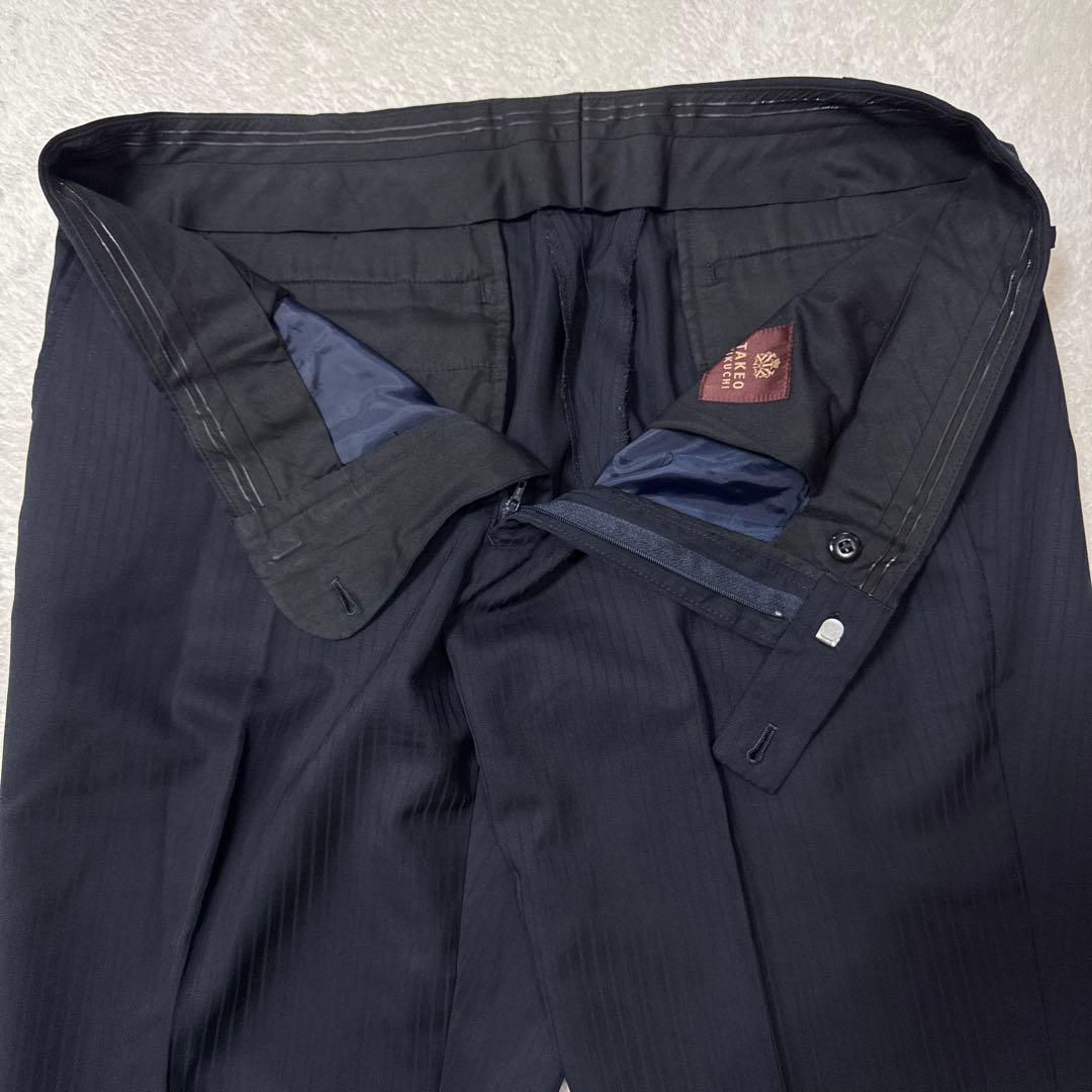 極美品 タケオキクチ セットアップ スーツ ストライプ 赤タグ 高級 2XL