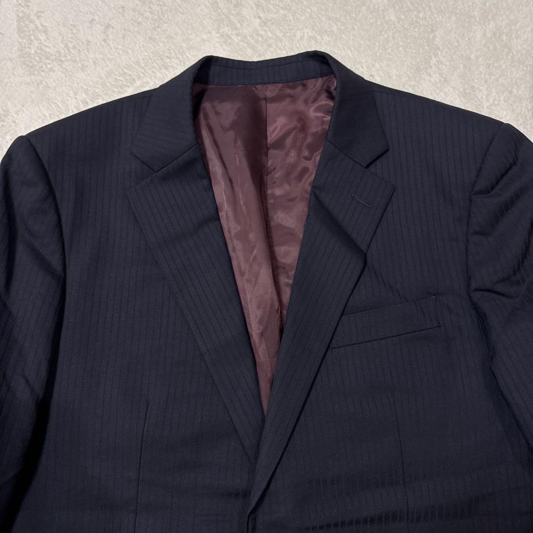 極美品 タケオキクチ セットアップ スーツ ストライプ 赤タグ 高級 2XL