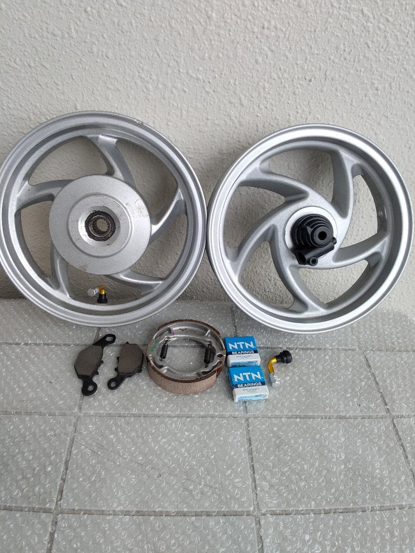 キタコ アドレスV125アルミキャストホイール 前後セット メーターギア