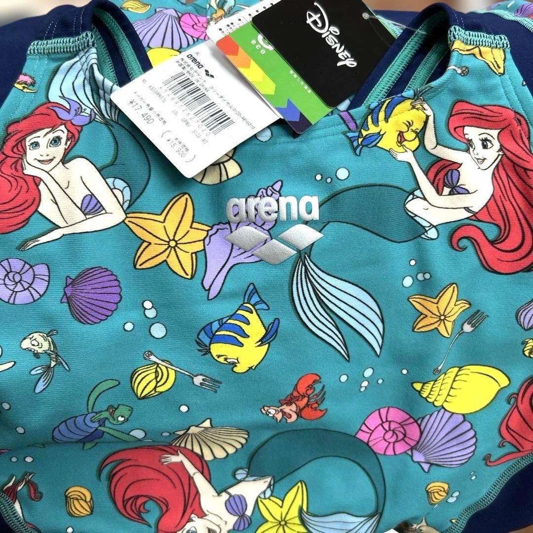 新品【2025最新モデル】arena Disneyアリエル 練習水着♪XOサイズ