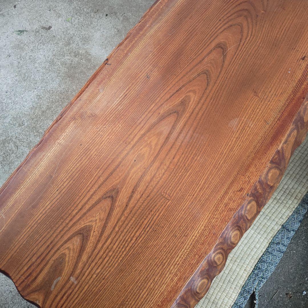 昭和レトロ　無垢材　小型座卓　ちゃぶ台　古民家　当時物