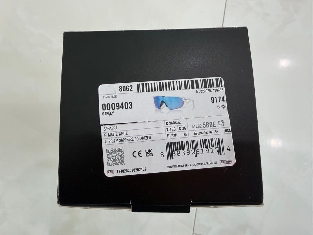 オークリーSPHAERA(スフィエラ)偏向レンズ プリズムサファイア940302