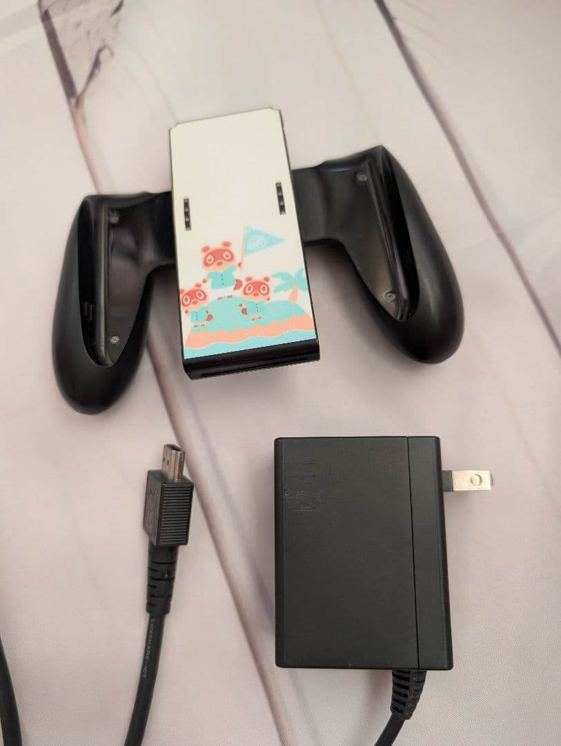 Nintendo Switch 本体 箱付き 保護シート、あつ森シール貼付済み