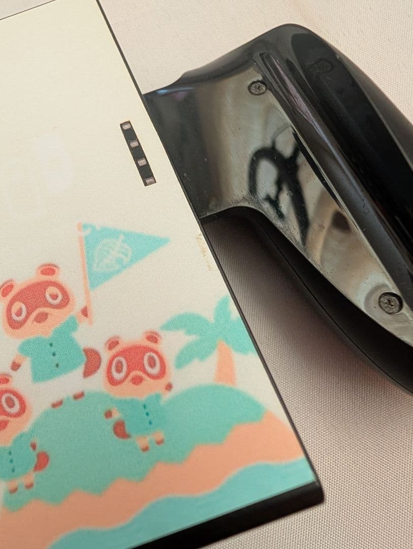 Nintendo Switch 本体 箱付き 保護シート、あつ森シール貼付済み