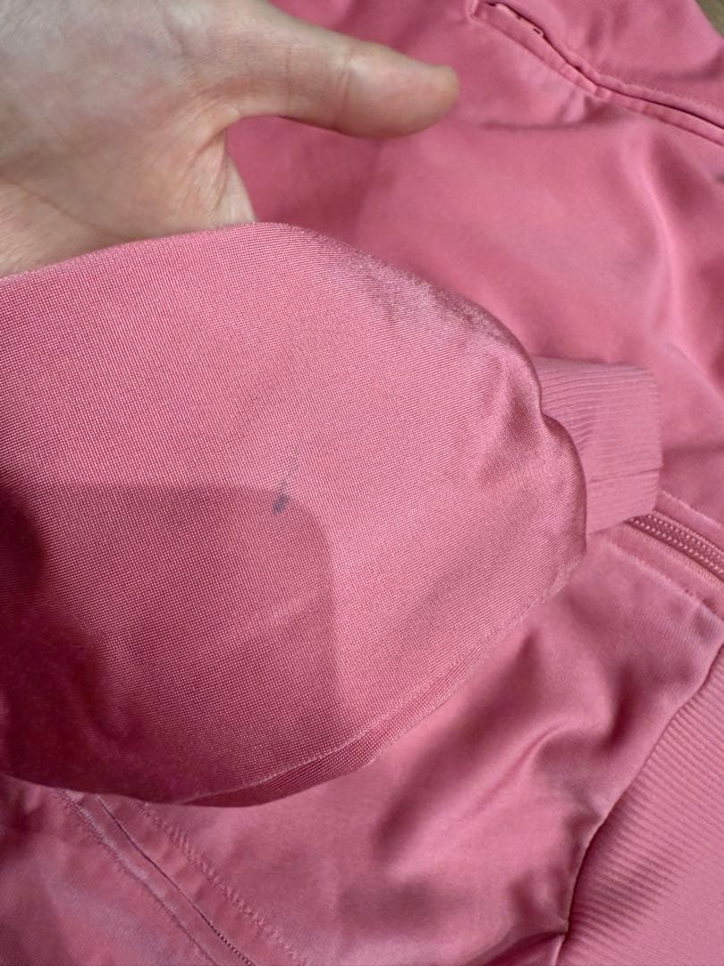 古着　adidas ピンク ジップアップジャージ