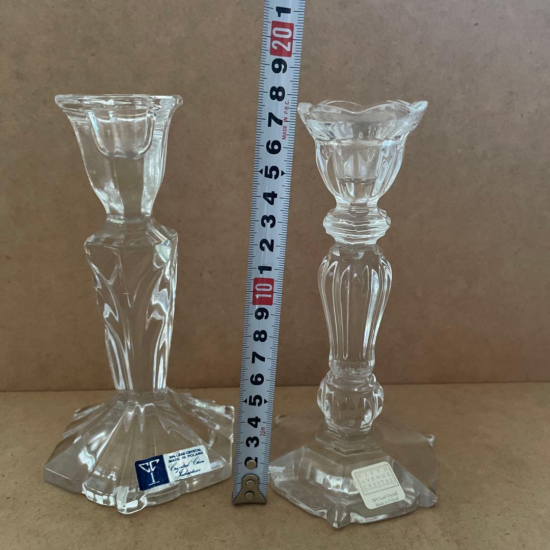 クリスマスセールしました！クリスタルキャンドルスタンド　ポーランド製6脚