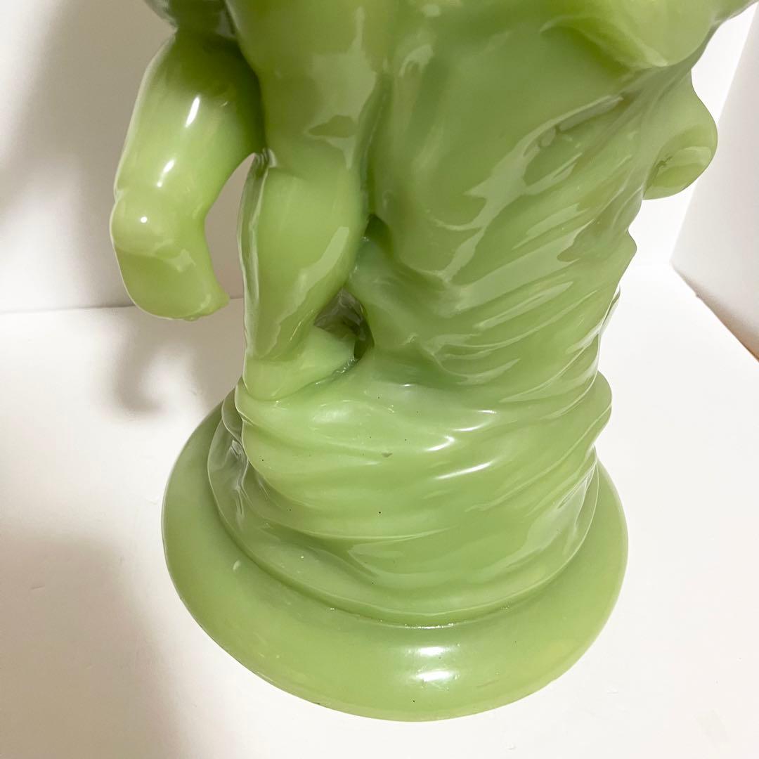 翡翠玉石彫刻 天使像 高さ54センチ 重量15キロ ヒスイ 希少 レア 大型