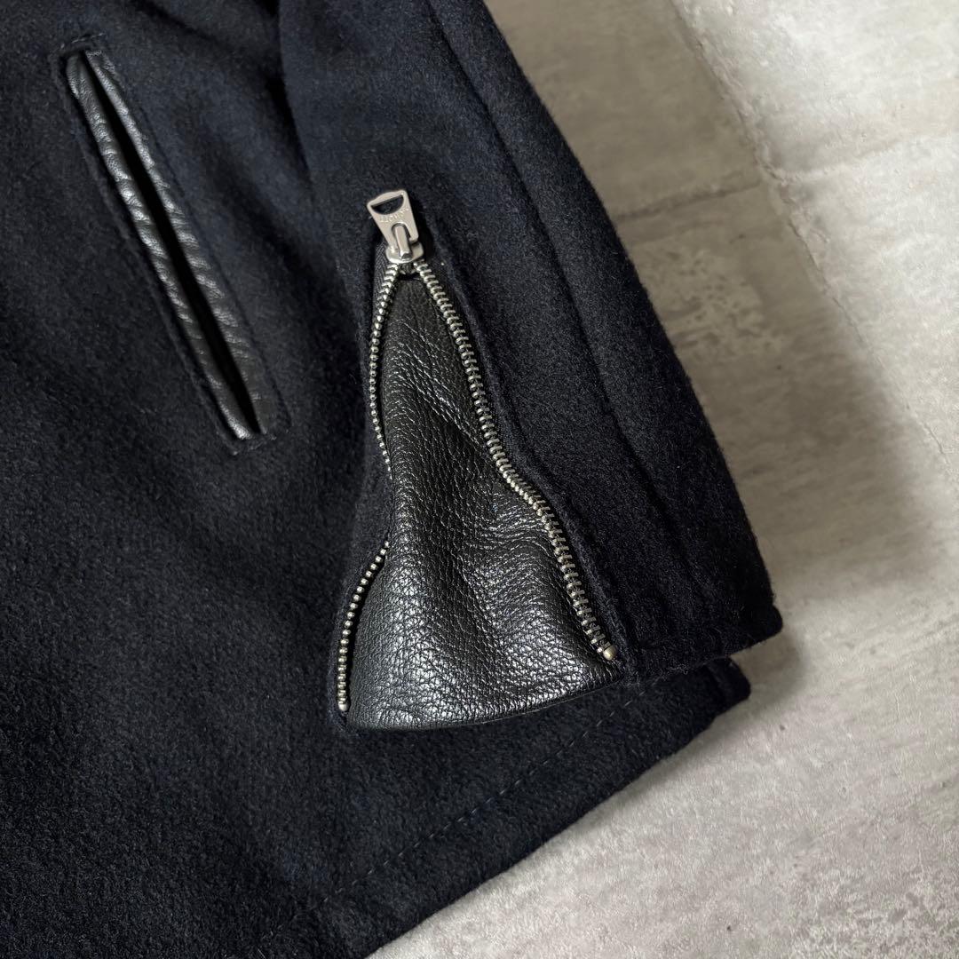 極美品 Schott ウール ライダース ピーコート ワンスター USA製 38