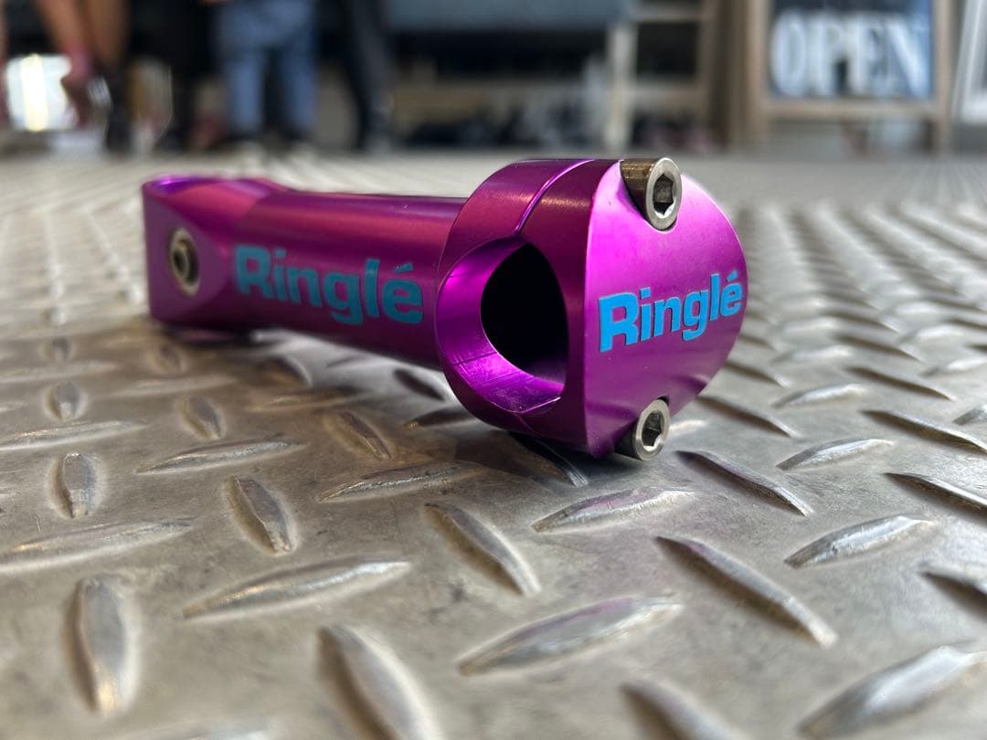 レア　Ringlé パープル ステム 自転車用　リングル