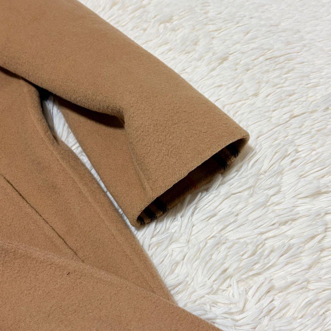 バーバリーズ　ダブルフェイスコート　ノバチェック　キャメル