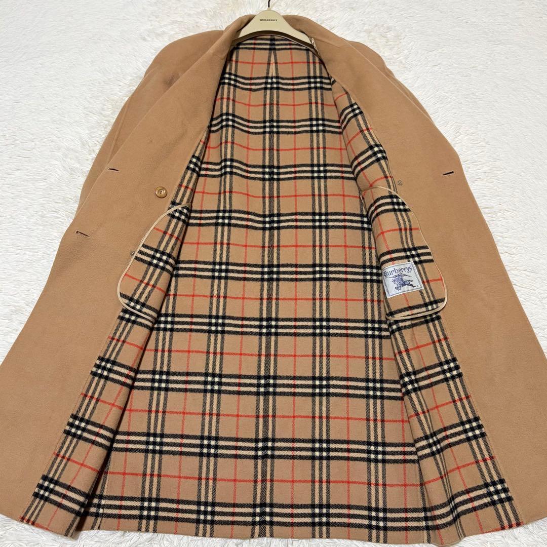 バーバリーズ　ダブルフェイスコート　ノバチェック　キャメル