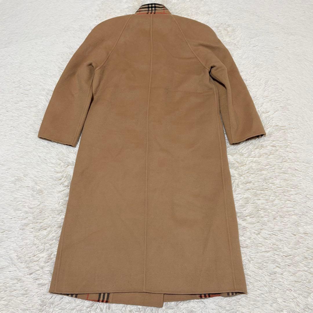 バーバリーズ　ダブルフェイスコート　ノバチェック　キャメル