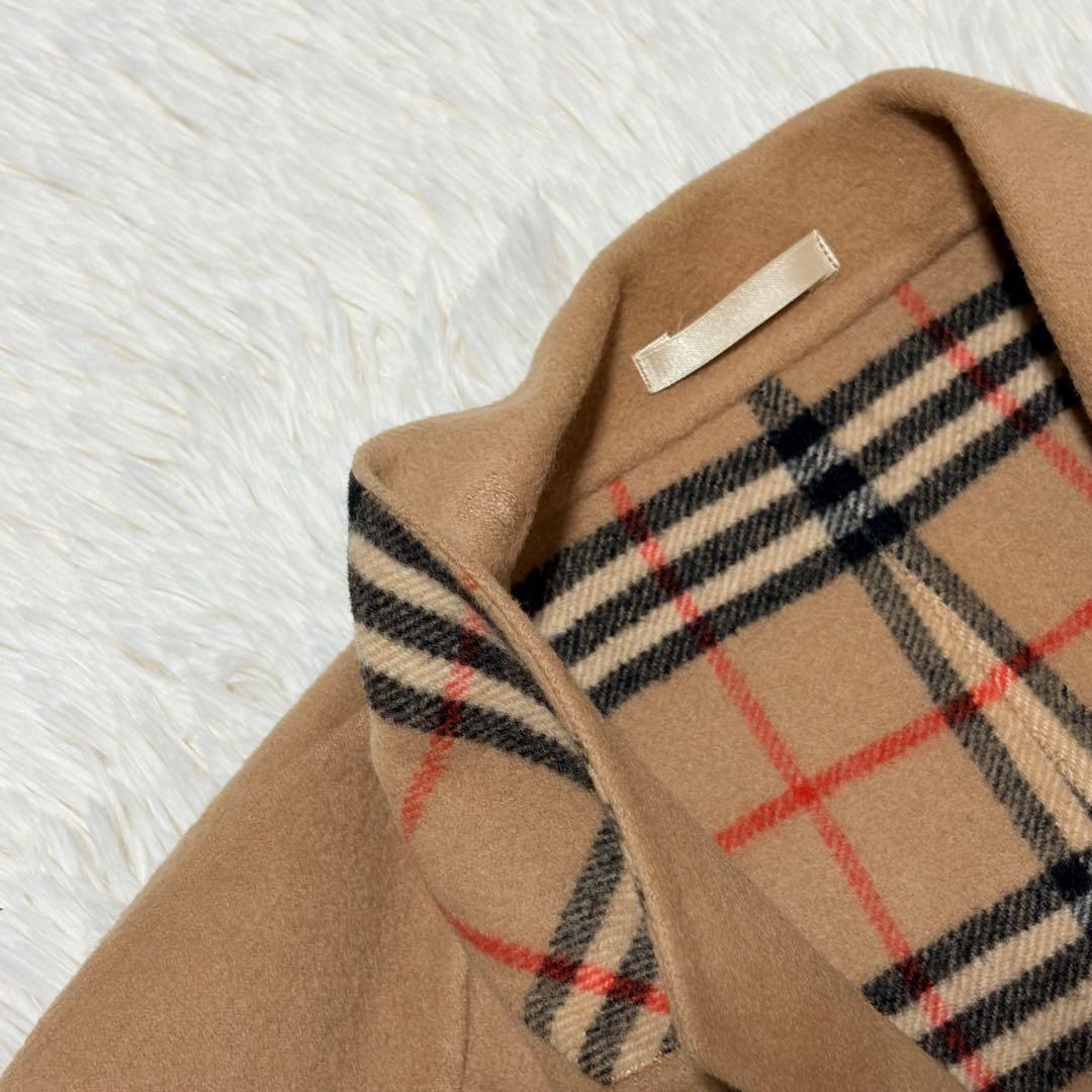 バーバリーズ　ダブルフェイスコート　ノバチェック　キャメル