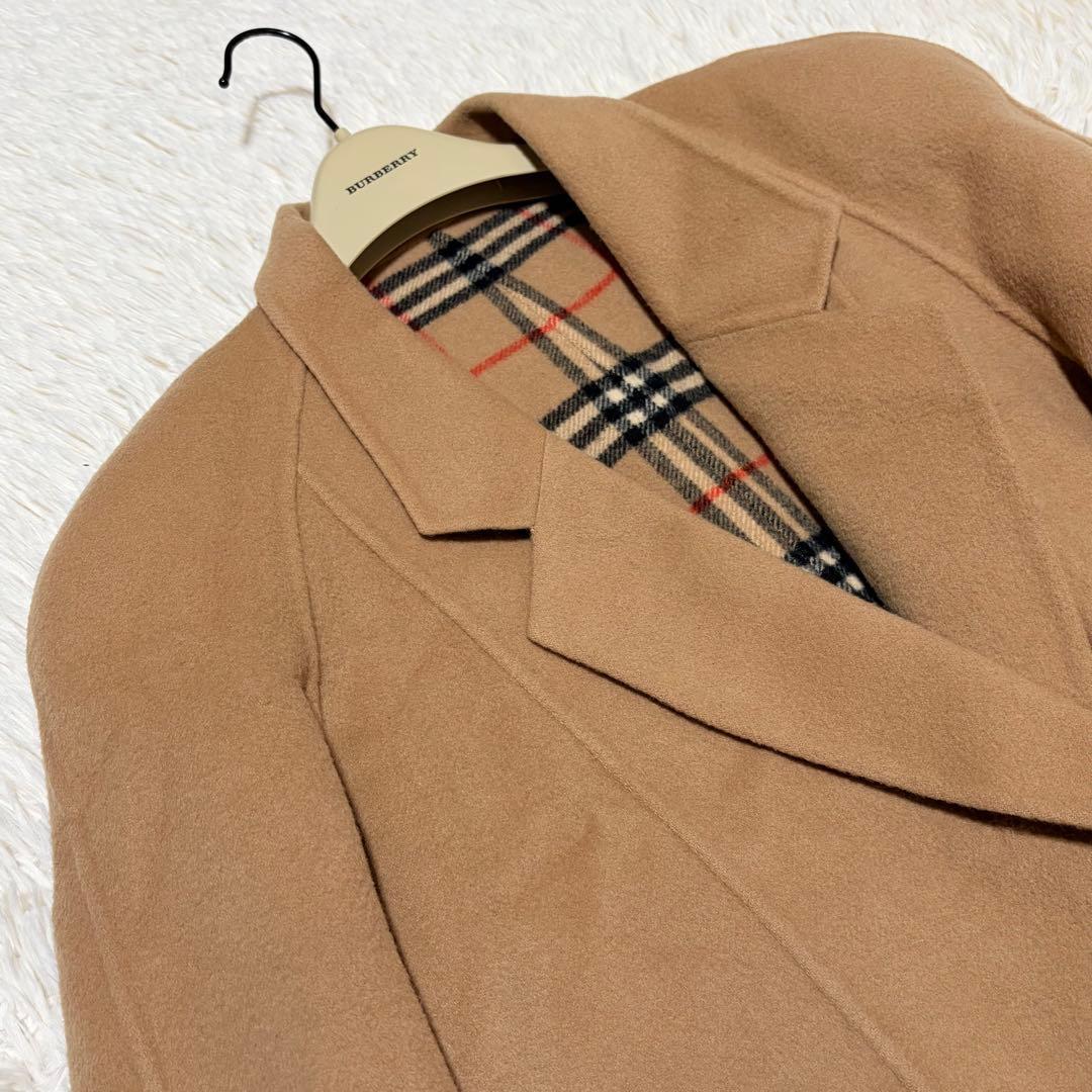 バーバリーズ　ダブルフェイスコート　ノバチェック　キャメル