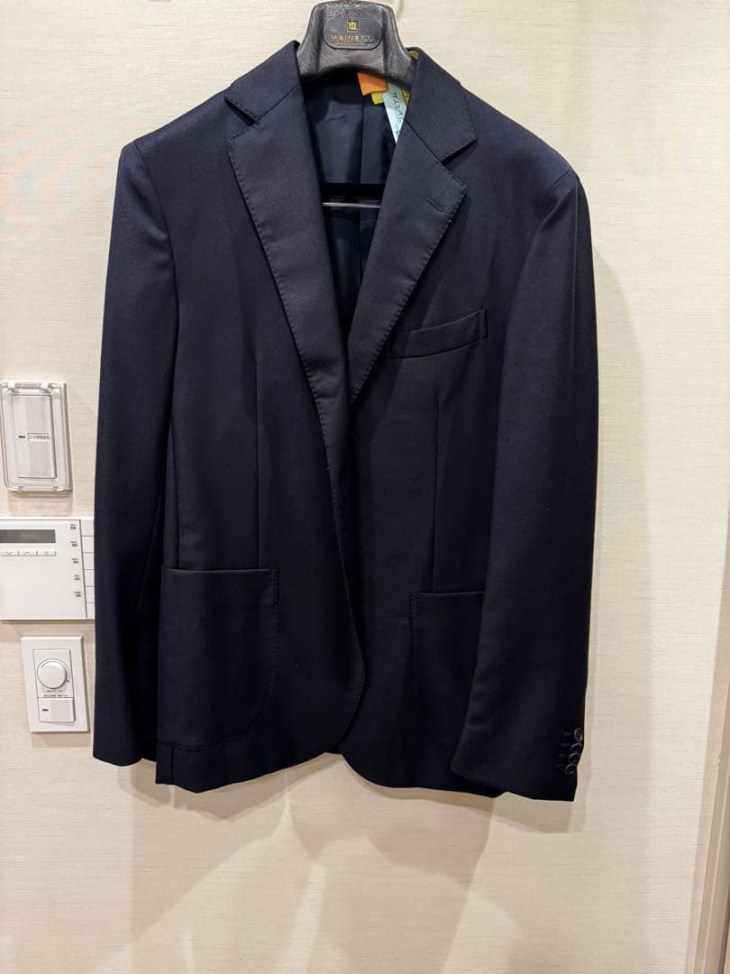 De Petrillo カシミア混ジャケット　ネイビー　50