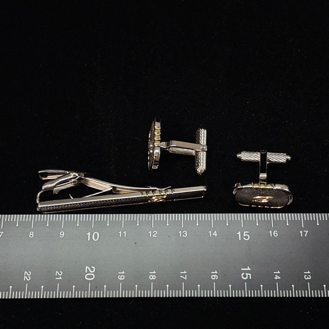 3704 デュポン シルバーカフス ネクタイピン SILVER925 箱付き