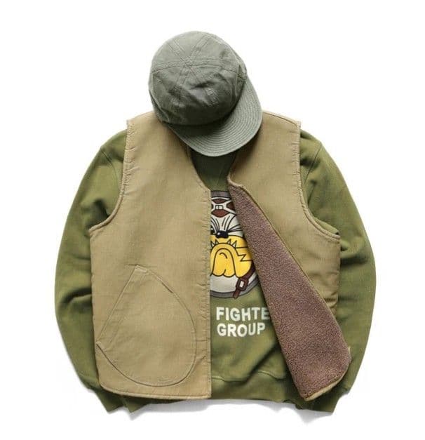 N-1 デッキベスト　ベージュ　４2　ミリタリーベスト　アメカジ