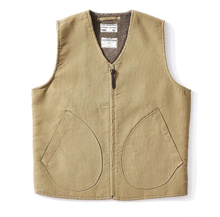 N-1 デッキベスト　ベージュ　４2　ミリタリーベスト　アメカジ