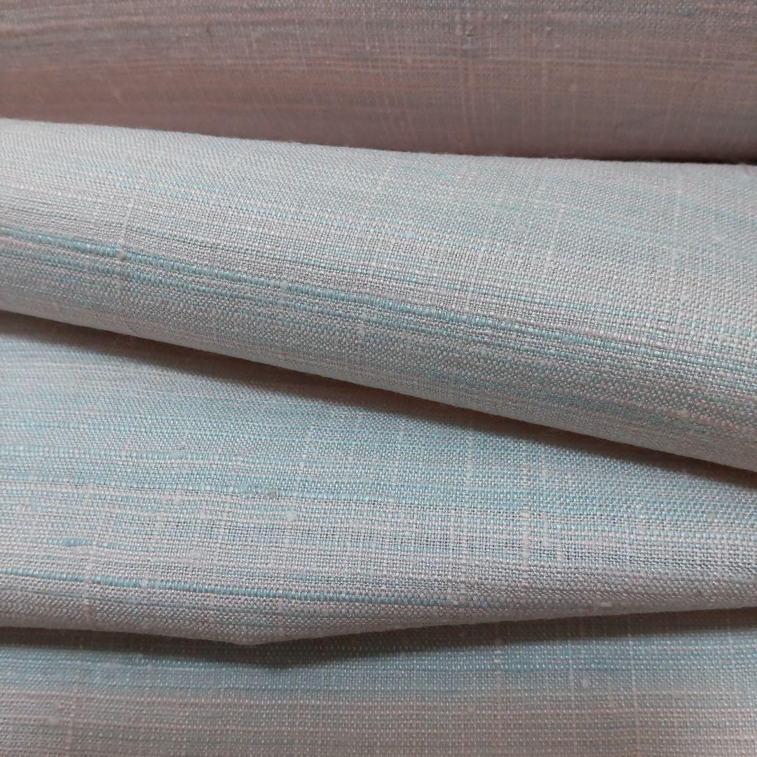 正絹　米沢　置賜紬　草木紅染紬　反物（１１８）