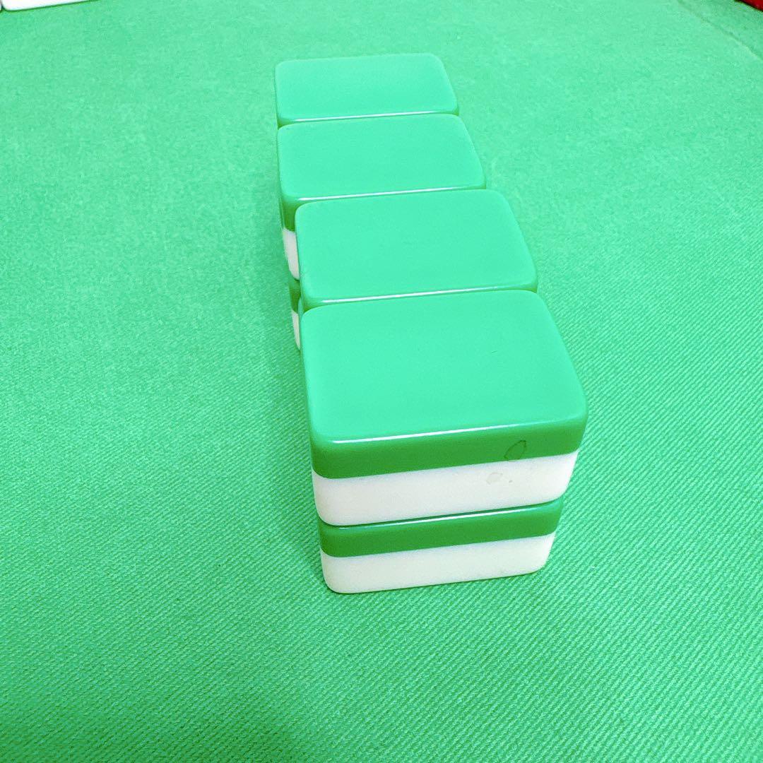 ミズノ　丸一　麻雀牌　背緑　国士　ジャンボ